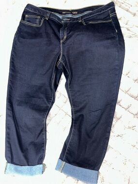 Michael Kors Black Skinny Jeans with Gold Stitching